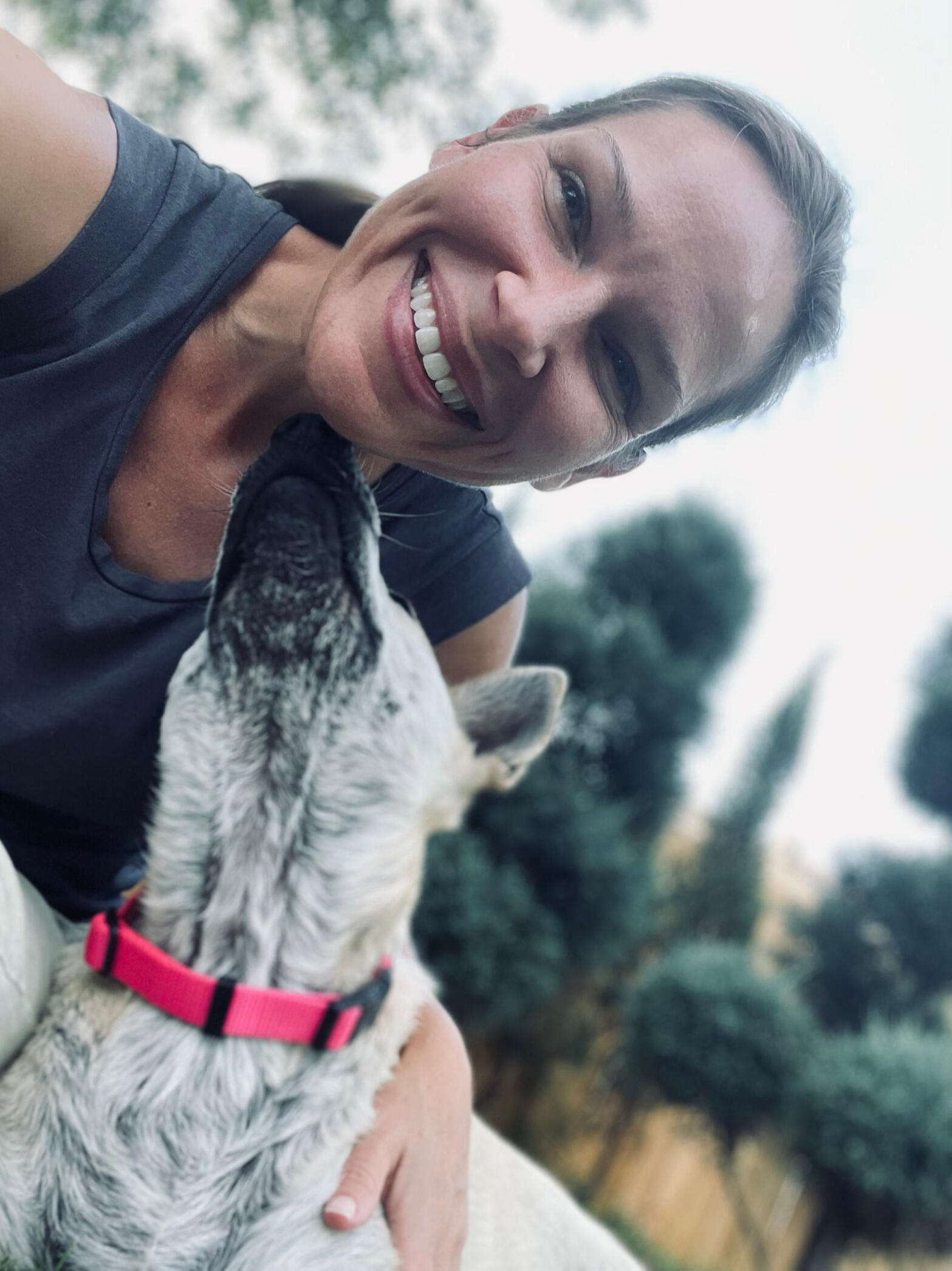 Mandy McMahon and her dog